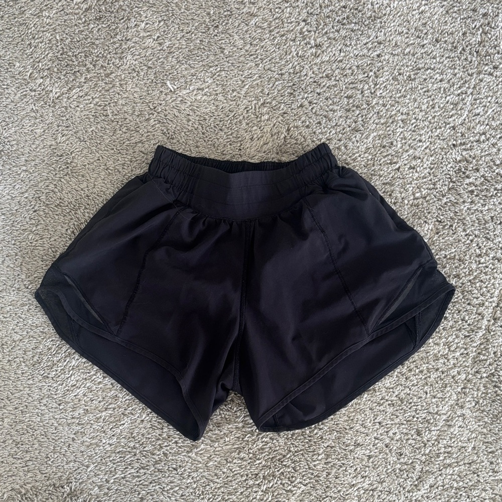 Lululemon Black Hotty Hot Shorts